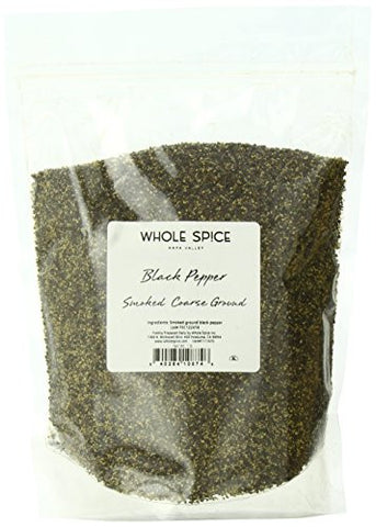 Bulk Pepper, Black Coarse Grind ORGANIC, Fair Trade Certified, 16 oz Bulk Bag