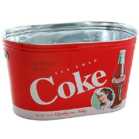 Coke Galvanized Lg. Oval Party Tub