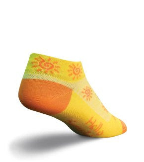 Sunshine 1" Low Women's Socks - Small/Medium, Yellow