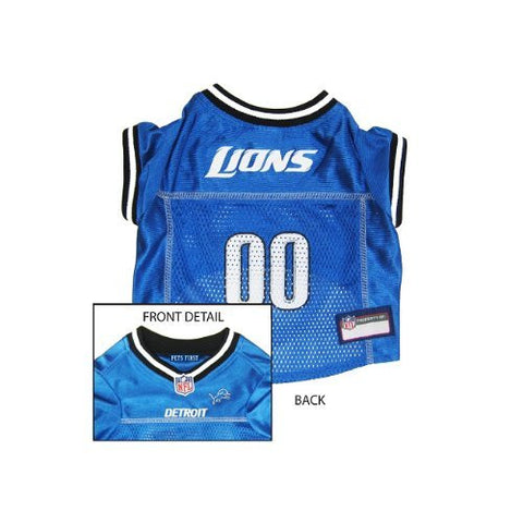 Detroit Lions Dog Jersey - NFL Dog Jerseys Medium