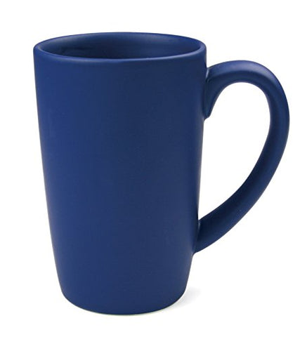 Teaz Cafe Tall Matte Mug- Navy Blue, 18 oz
