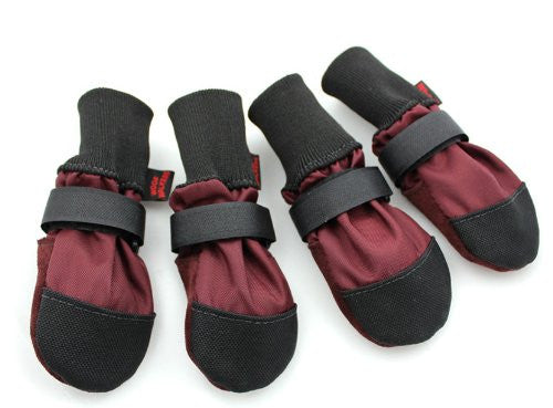 Woof Walkers - Burgundy, Large