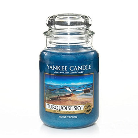 Candles, Large Jar, Turquoise Sky, Summer, 22 oz