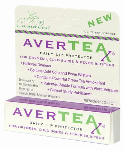 AverTeaX Daily Lip Protector for dryness, cold sore fever softening
