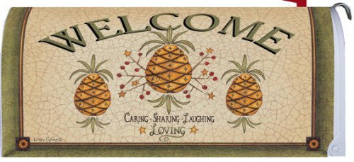 " Welcome Pineapple " - Decorative Mailbox Makeover