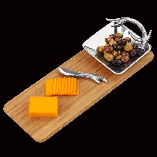 ANTLER BAMBOO CHEESE SET