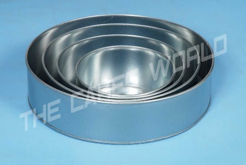 4 Tier Round Multilayer Tin Cake Pans 4" deep 6", 8", 10" & 12" (4" deep)