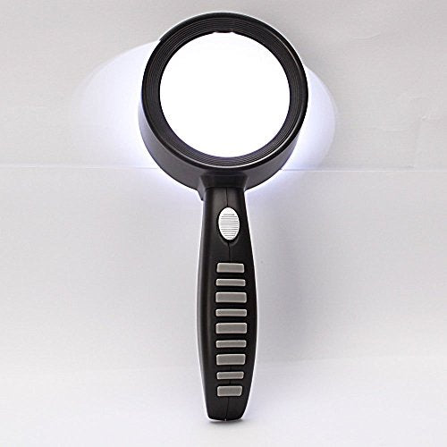 Large 3.5" Led magnifier/3x & 5x bifocal magnification