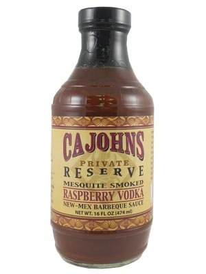 CaJohn's Mesquite Smoked Raspberry Vodka New-Mex Barbeque Sauce 16 oz (not in pricelist)