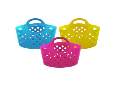 Plastic Storage Basket with Handles