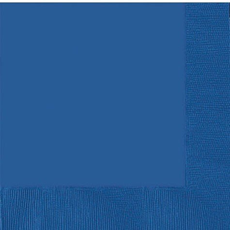 Amscan- Big Party Pack Beverage Napkins 5"X5" 125/Pkg, Bright Royal Blue