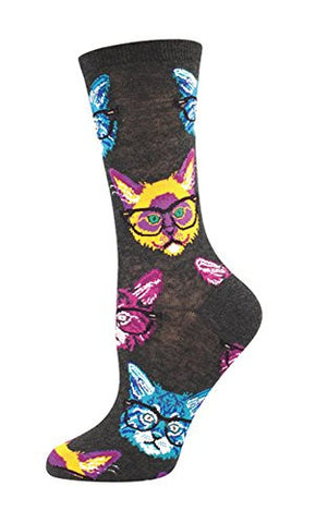 Women's Socks Kittenster, Charcoal