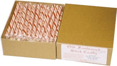 Gilliam Old Fashioned Candy Sticks Peppermint 80 Count 0.5 Oz