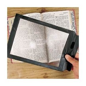 10.5" x 8" Full page magnifier/2x magnification and Credit Card Size Magnifier