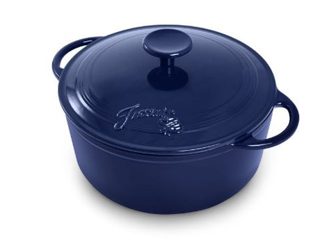Fiesta Cast Iron 5.3QT Dutch Oven - Cobalt