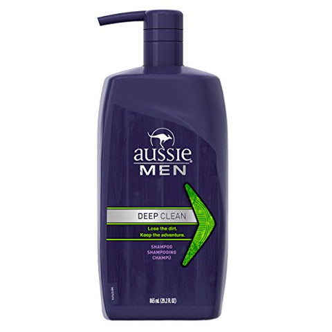 Aussie Men Shampoo Deep Clean w/pump - 29.2oz