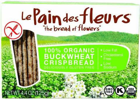 Le Pain des Fleurs Crispbread, Buckwheat, 4.4 Ounce