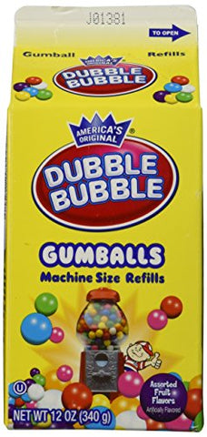 Dubble Bubble Gum Balls Refill 12 oz