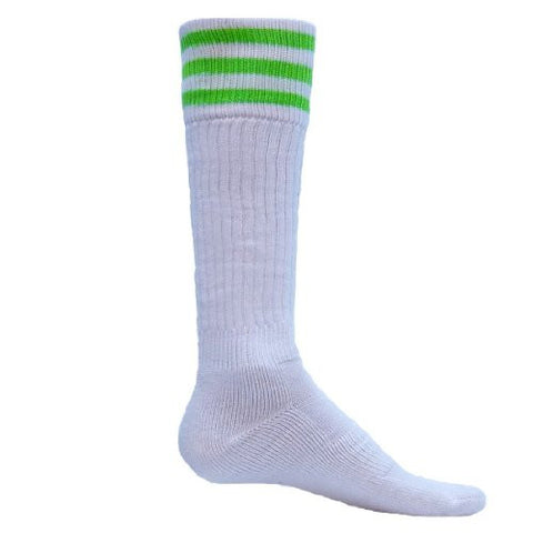 Mach 3 - Three Striped Nylon Athletic Performance Socks