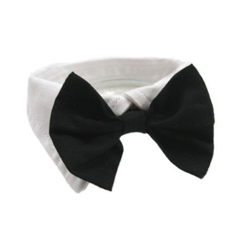 Formal Black Dog Bow Tie (XXL: Neck 23-26")