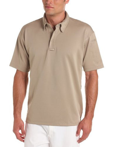 I.C.E.™ Men's Performance Polo - Short Sleeve Medium Regular (Silver Tan)