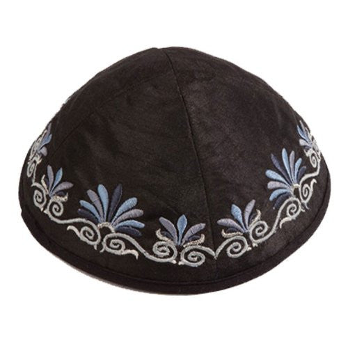 Kippah - Embroidered - Oriental Black