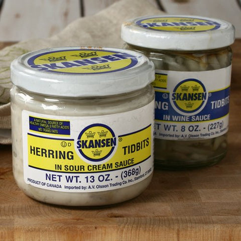 Herring Tidbits by Skansen, in Wine
