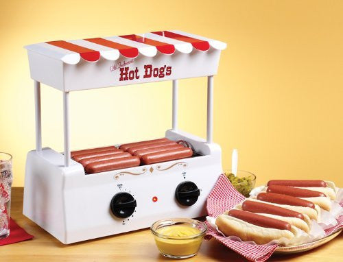 Nostalgia Electrics Old Fashioned Hot Dog Roller W/Bun Warmer