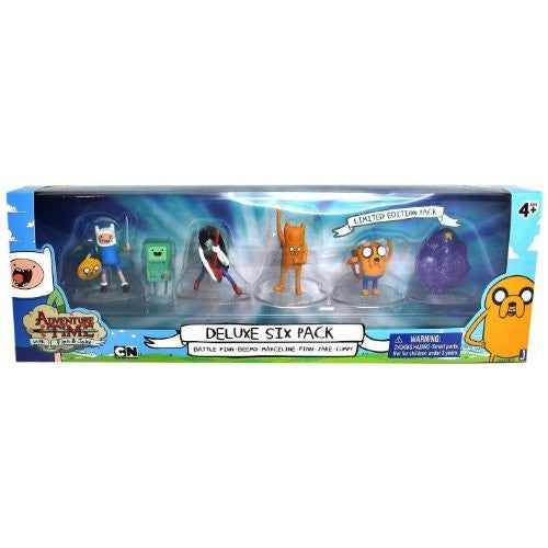 Adventure Time - 2" Deluxe Six Pack (Battle Finn, Ice King, Marceline, Finn, Jake and Lumpy Space Princess)