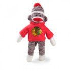 Chicago Blackhawks Sock Monkey, Red 8"