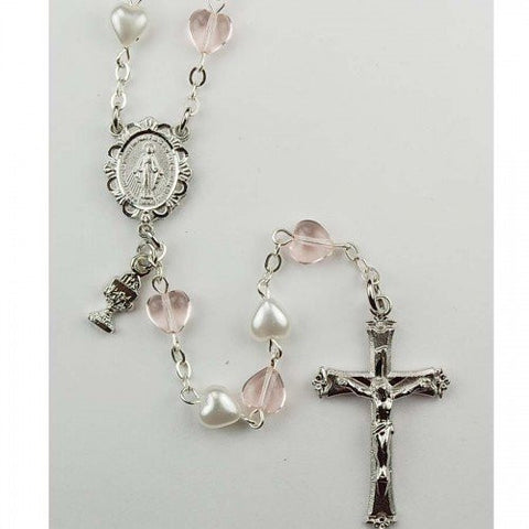 Pearl & Pink Crystal Rosary