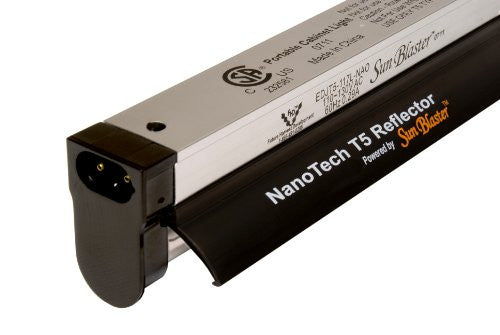 2' SunBlaster T5HO 24W 6400K with NanoTech T5 Reflector Combo