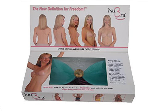 NuBra Original 100% Silicone Adhesive Bra, Green, Cup B