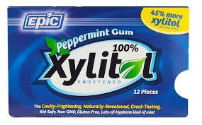 Epic Xylitol Gum - Peppermint - 144 piece box