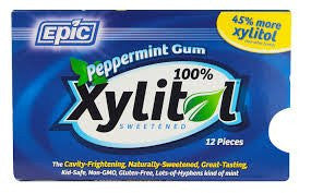 Epic Xylitol Gum - Peppermint - 144 piece box