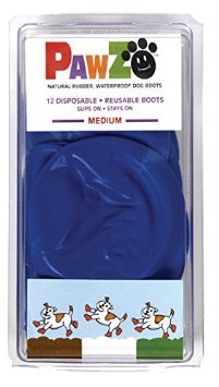 Pawz Boots 12-pack - Blue, Medium up to 3"