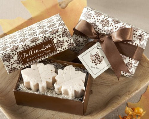“Fall in Love” Scented Leaf-Shaped Soaps
