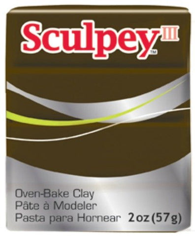 Sculpey III Suede Brown, 2 oz