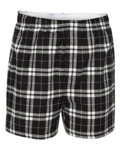 Classic Flannel Boxer - Black/White, 2X-Large
