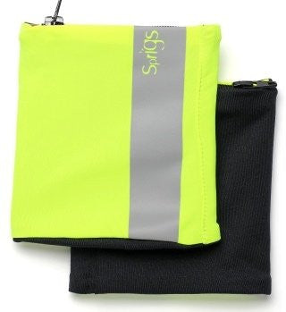 Sprigs Big Banjee Wrist Wallet (Black , Yellow / One Size Fits Most)