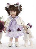14" Porcelain Purple Dress Doll "Kara"