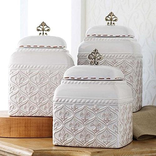 Fleur De Lis Canister Set