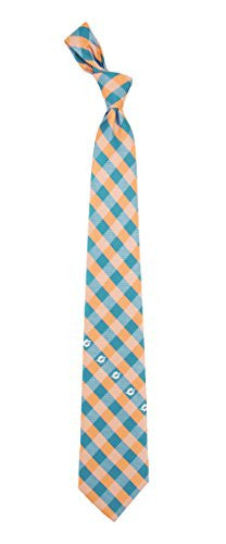 Miami Dolphins Tie Woven Poly Check