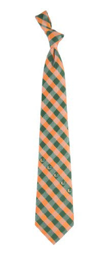 Miami Hurricanes Tie Woven Poly Check