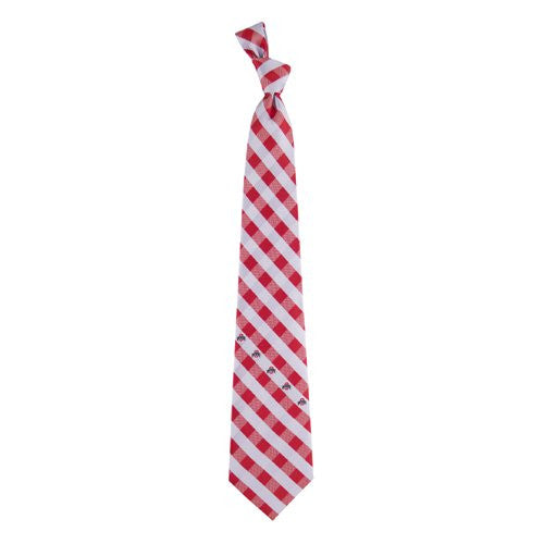 Ohio State Buckeyes Tie Woven Poly Check