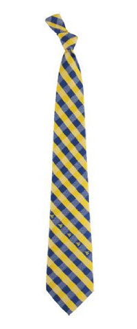 West Virginia Mountaineers Tie Woven Poly Check