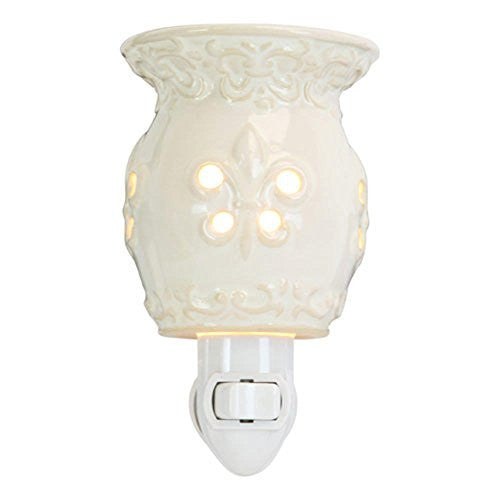FLEUR DE LIS PLUG IN WARMER - CREAM