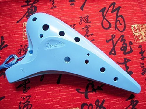Plastic 12 Hole Alto C Bravura - Sky blue