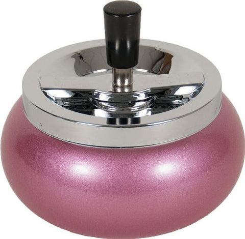 5.5" Pink Large Metal Spinning Ashtray