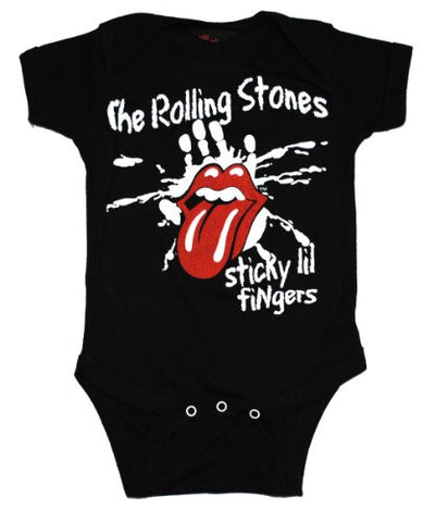 Rolling Stones Sticky Little Fingers Romper Size 0-6 Months
